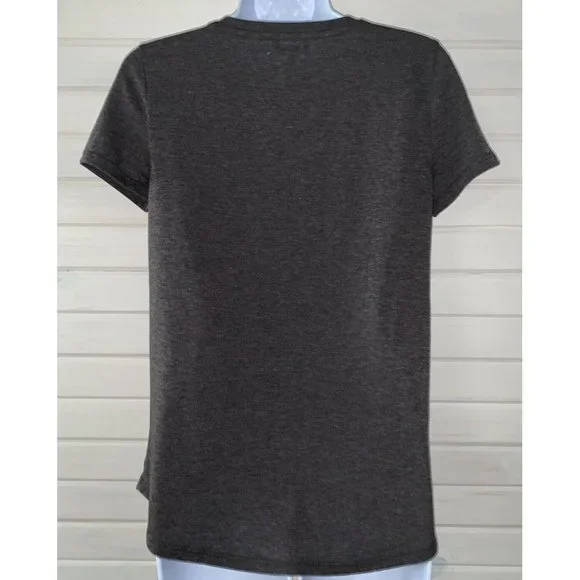 NWT Maurices Sz XS Be Kind Or Be Quiet Graphic Tee Gray Heather S/S - Picture 6 of 10